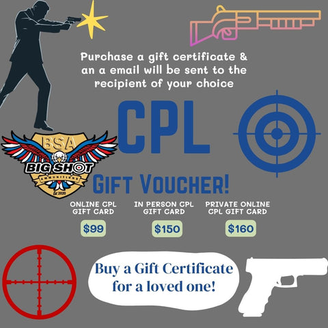 Gift Certificate 2024 CPL Class purchase